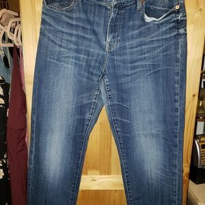 Lucky Brand Women's Blue Ankle Jeans